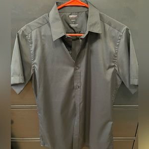 Black Dress Shirt Short Sleeve